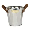 Heritage wijnkoeler met leren handvat, 23 cm