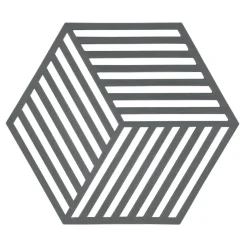 Hexagon pannenonderzetter, cool grey (koelgrijs)