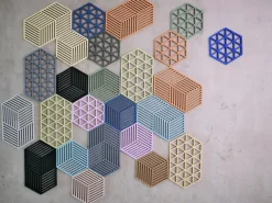 Hexagon pannenonderzetter groot, Warm Grey