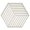 Hexagon pannenonderzetter, warm grey (warmgrijs)