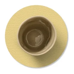 Hippo onderzetter (glazen) circle, Goud