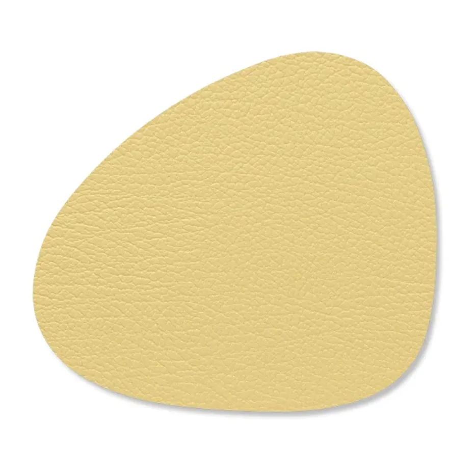 Hippo onderzetter (glazen) curve, Goud