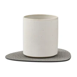 Hippo onderzetter (glazen) curve, antraciet