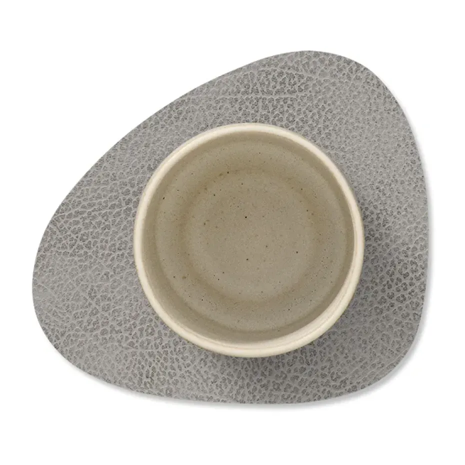 Hippo onderzetter (glazen) curve, antraciet