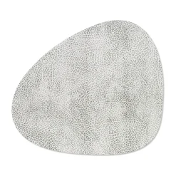 Hippo placemat curve M, White-grey