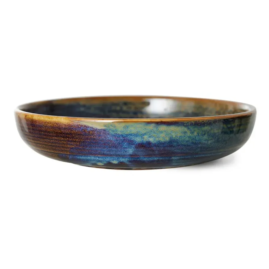 Home Chef diep bord medium Ø19,3 cm, Rustic blue