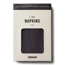 Humdakin stoffen servet 40x40 cm 2-pack, Coal