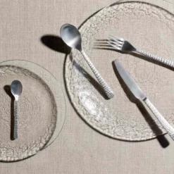 Hune bestek 16-delig, Brushed satin hammered