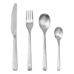Hune bestek 16-delig, Brushed satin
