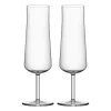 Informal champagneglas 22 cl 2-pack, Transparant