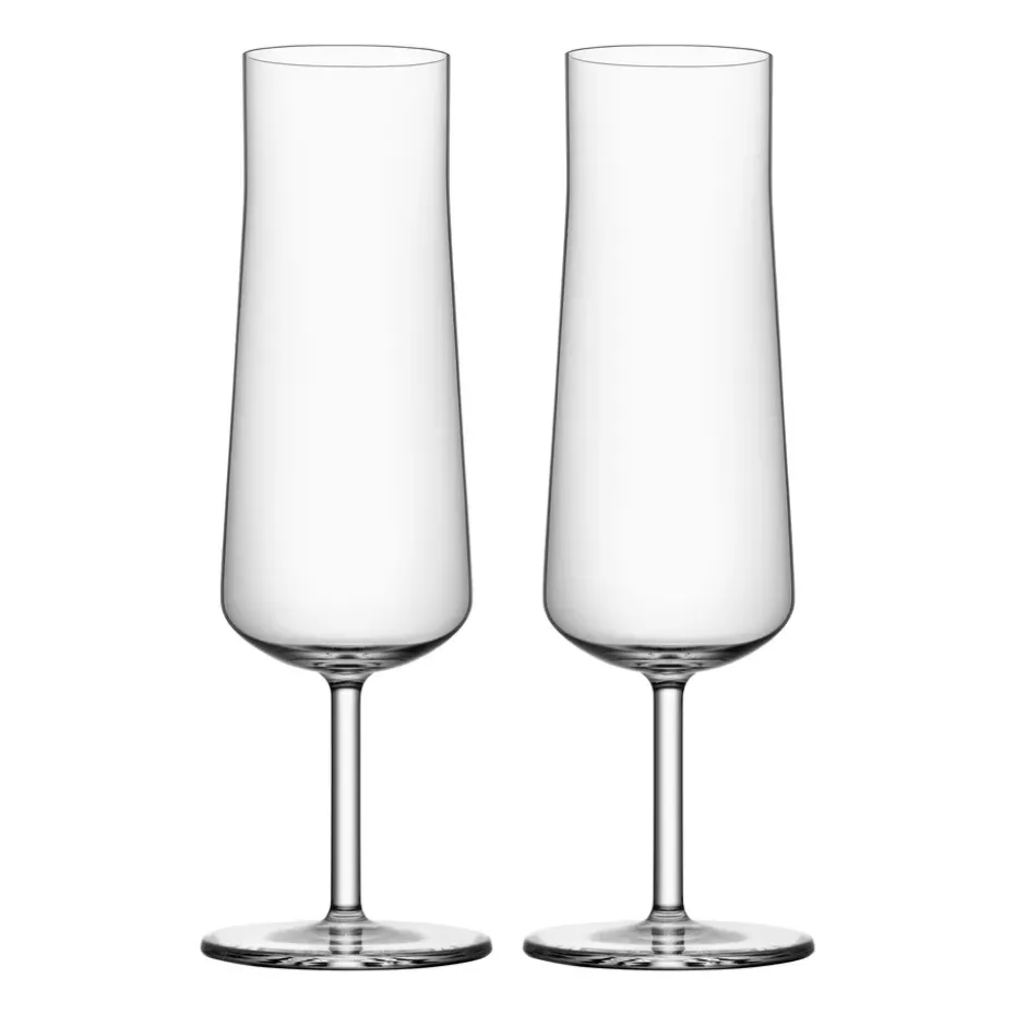 Informal champagneglas 22 cl 2-pack, Transparant
