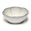 Inku geribbelde kom L Ø13 cm, White