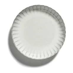 Inku high bord M Ø21 cm 2-pack, White