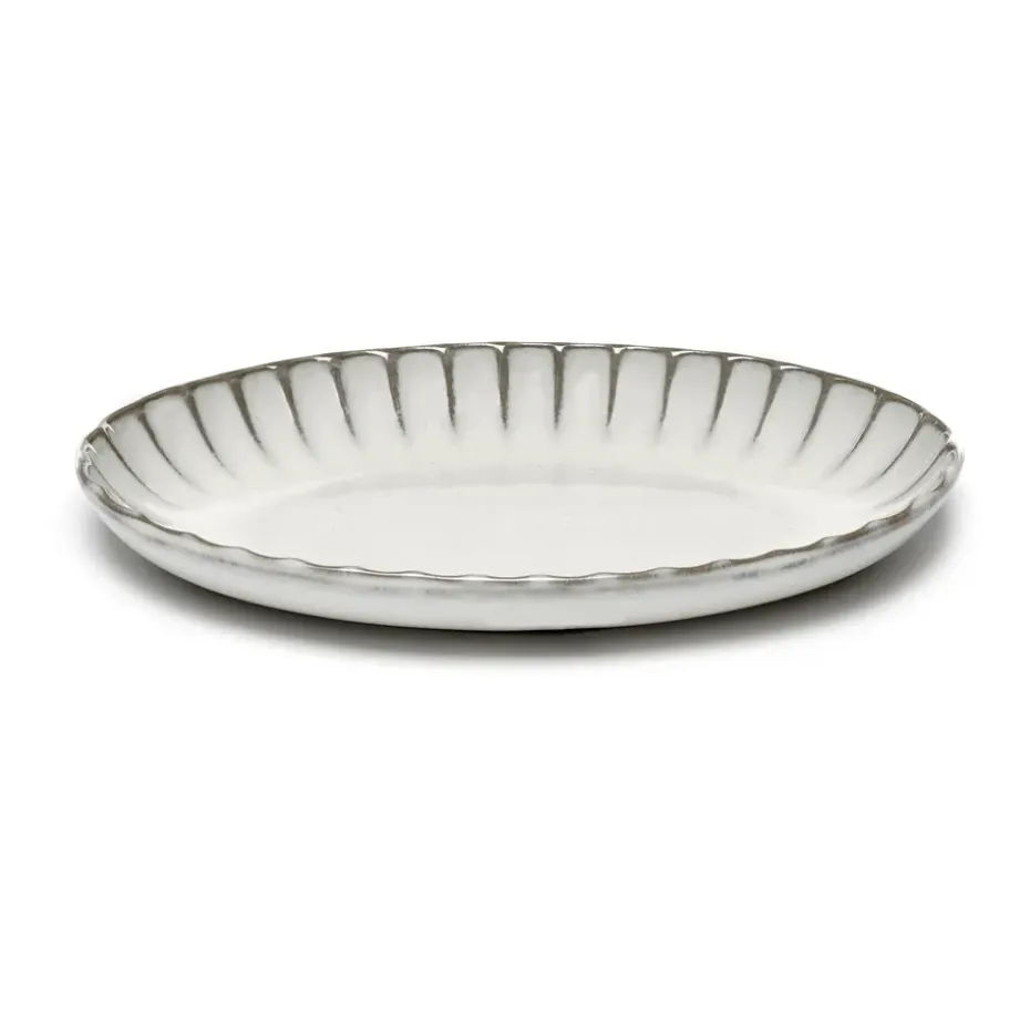 Inku ovale serveerschaal M 15,4x22 cm, White