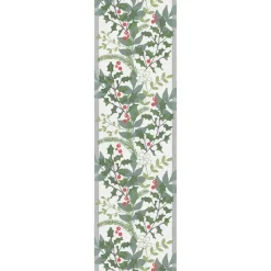 Julia tafelloper 35x120 cm, Wit-groen