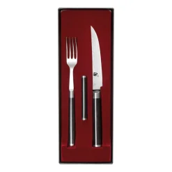 Kai Shun Classic mes & vork set, Chroom-zwart