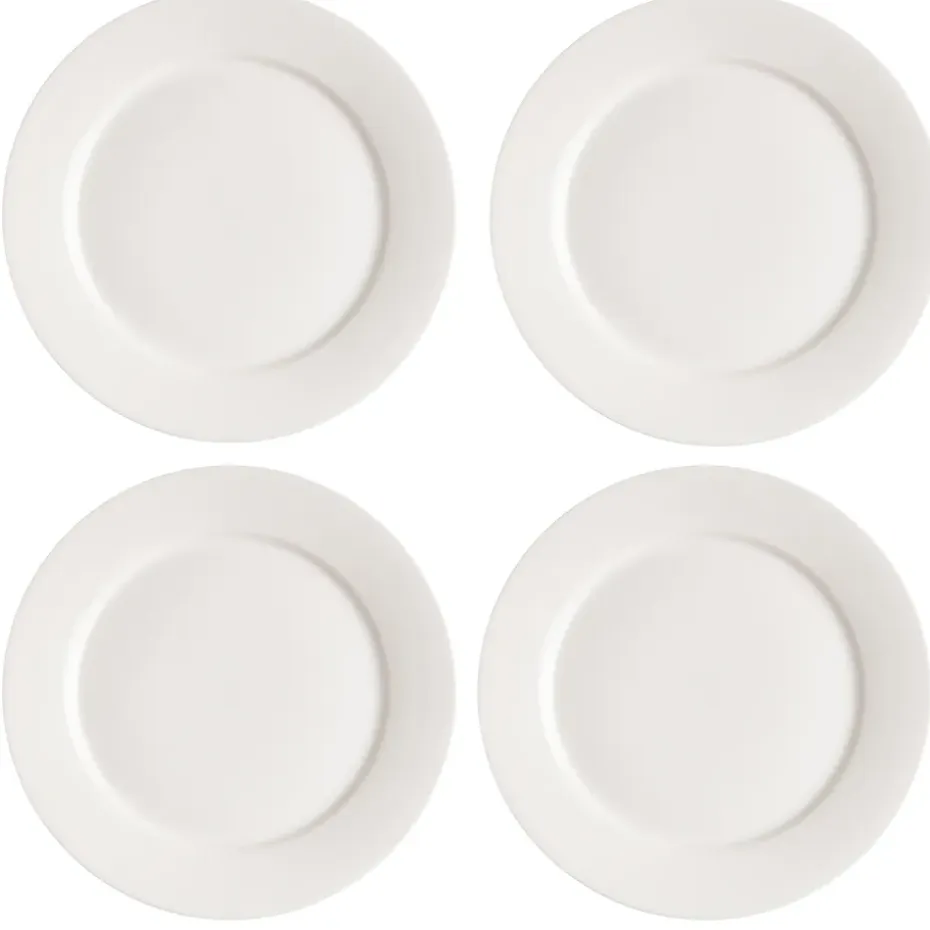 Kalk bord 28 cm 4-pak, wit