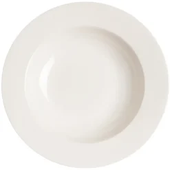 Kalk diep bord 23 cm 4-pak, wit