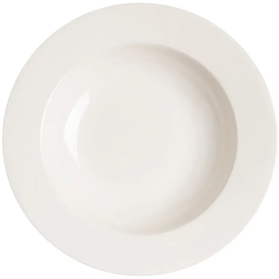 Kalk diep bord 23 cm 4-pak, wit