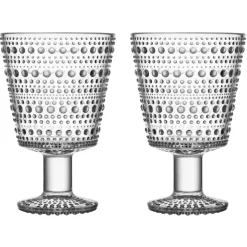 Kastehelmi glas op voet 26cl 2-pack, Klaar