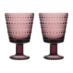 Kastehelmi glas op voet 26cl 2-pack, Heide