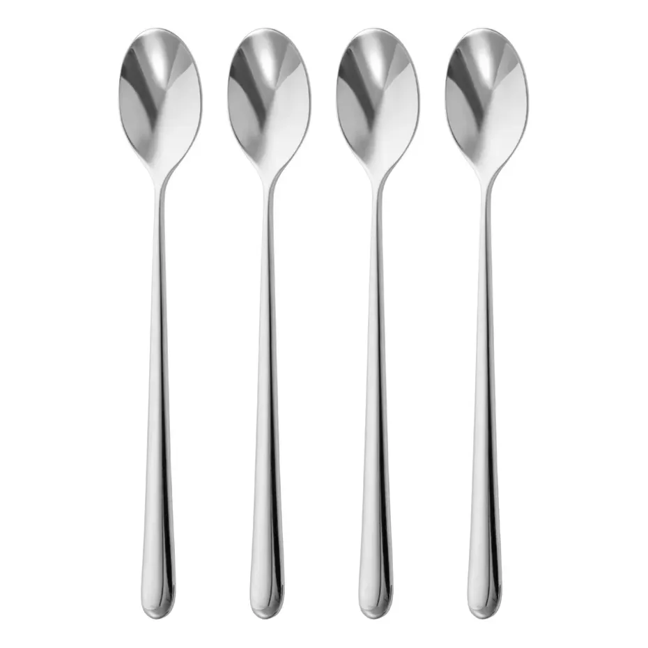 Kingham Bright lattelepel 4-pack, Roestvrij staal