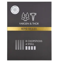 Kito Chopsticks eetstokjes 4-pack, Messing