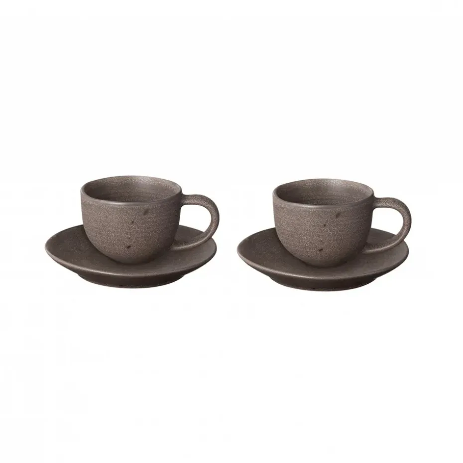 Kumi espressokopje met schotel 6 cl 2-pack, Espresso