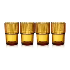 Kusintha caféglas 38 cl 4-pack, Amber