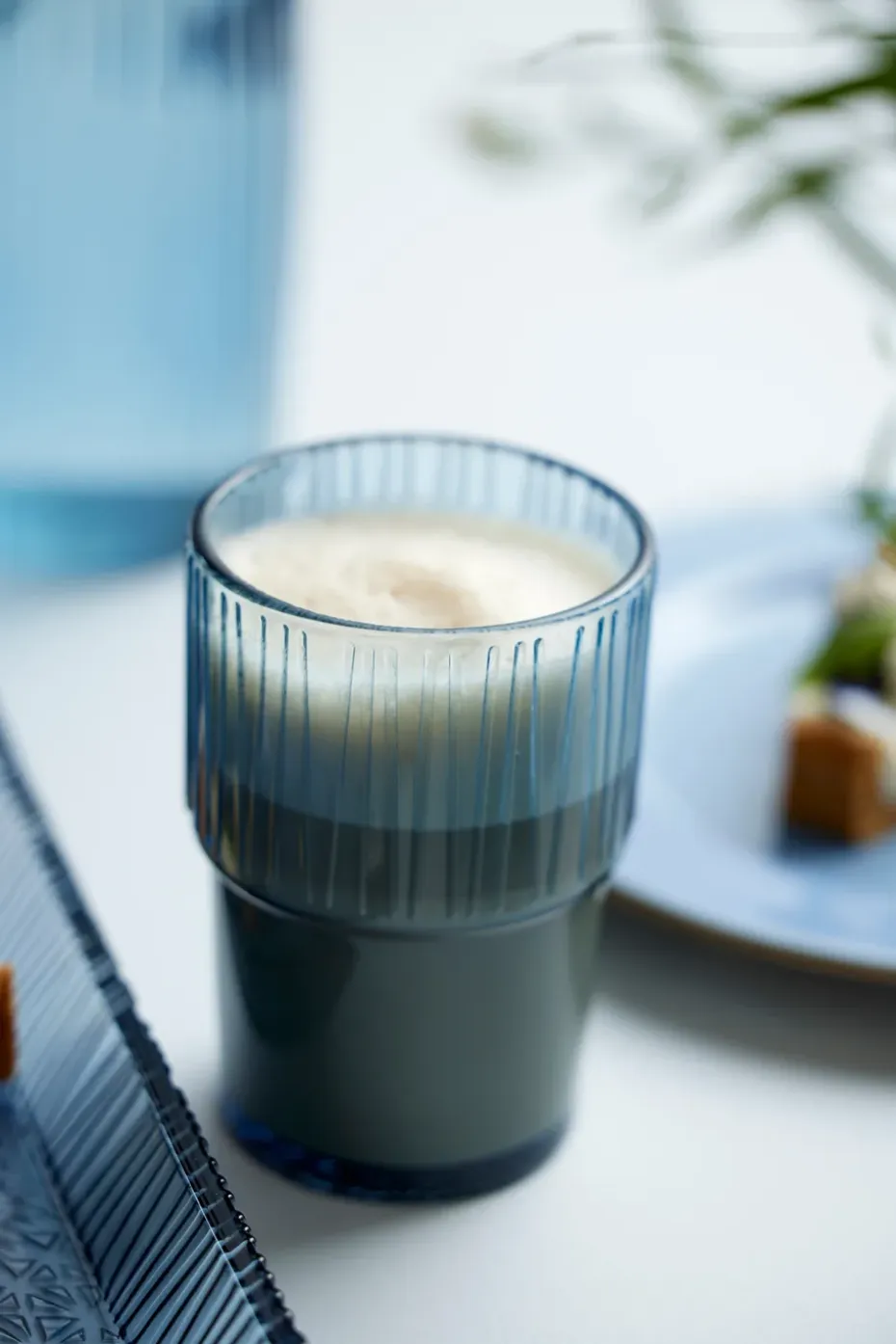 Kusintha caféglas 38 cl 4-pack, Blue