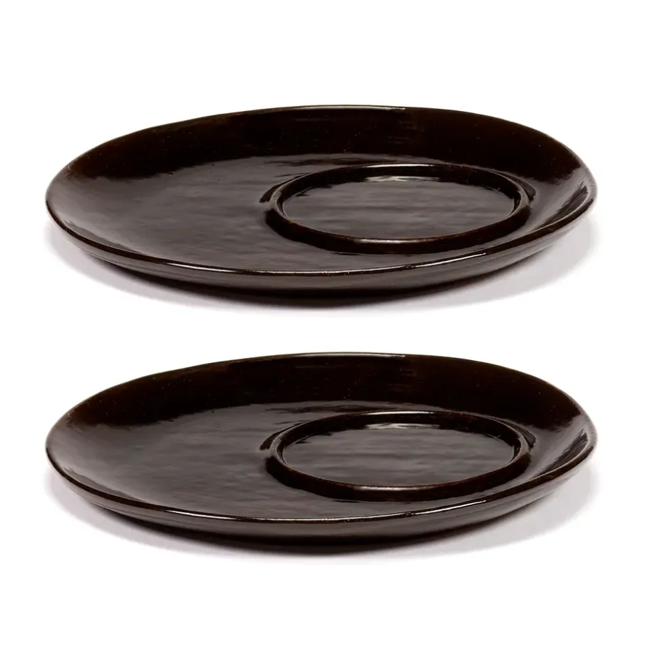 La Mère schotel voor koffiekop Ø14,5 cm 2-pack, Dark brown