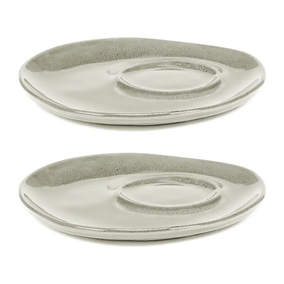 La Mère schotel voor koffiekop Ø14,5 cm 2-pack, Off white