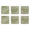 Larkspur glasonderzetter 6-pack, 10x10 cm