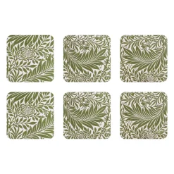 Larkspur glasonderzetter 6-pack, 10x10 cm