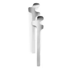 Leaf saladebestek, Brushed Steel