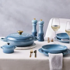 Le Creuset Signature pastabord 22 cm, Chambray