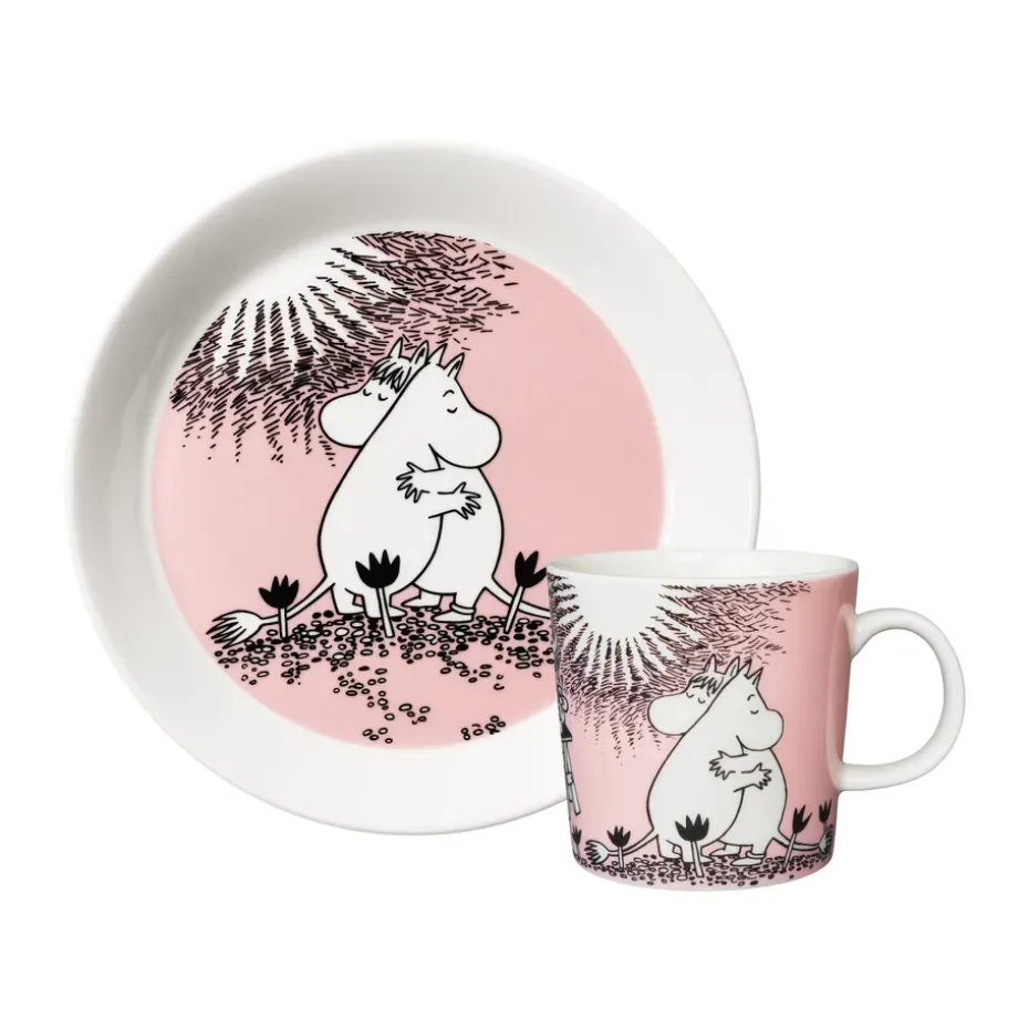 Liefde 30 jaar Moominmok & bord, 2 delen