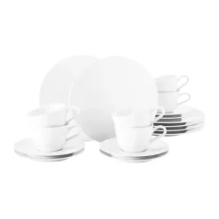 Life koffieservies 18-delig, Wit