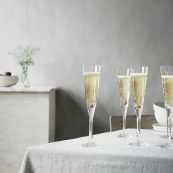Line champagneglas 15 cl, Helder