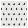 Linen trees servet 33x33 cm 20-pack, black-white
