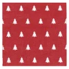Linen trees servet 33x33 cm 20-pack, Red