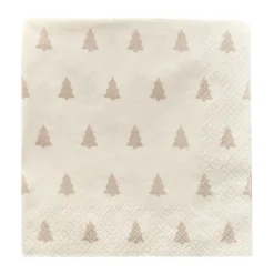 Linen trees servet 33x33 cm 20-pack, zand