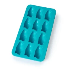 Lékué ijsblokjesvorm met deksel turquoise, Pinguïn