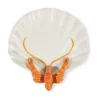 Lobsti serveerschotel, Wit-oranje