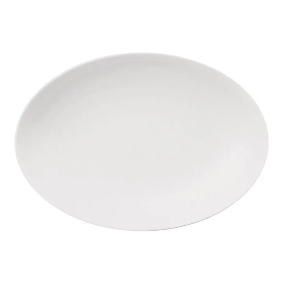 Loft diepe schotel ovaal wit, 18,9x26,8 cm