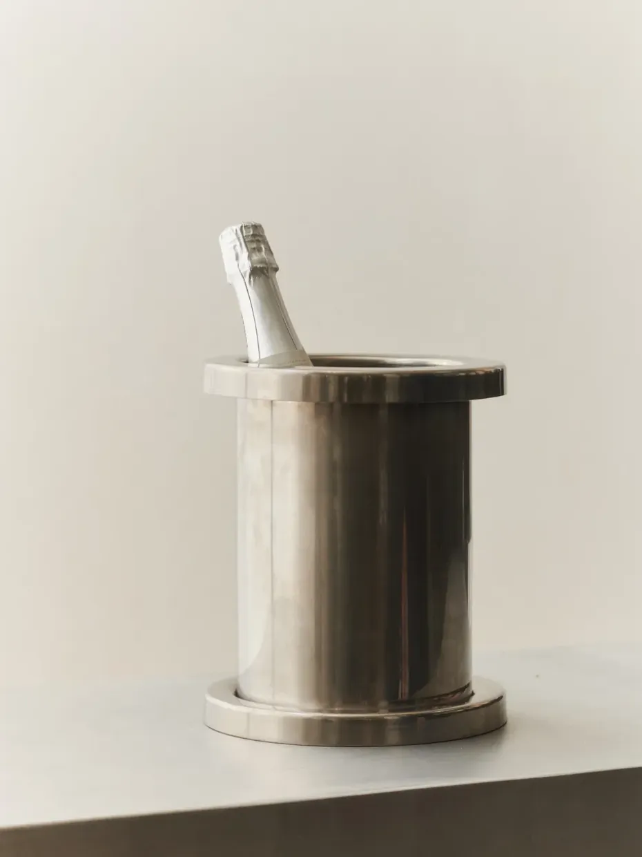 Louise Roe wijnkoeler 24 cm, Roestvrij staal
