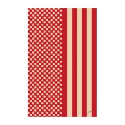 Love tafelkleed 150x280 cm, Rood-zand