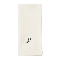 Mai stoffen servet 45x45 cm, Black-off white