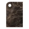 Marble serveerblad medium 20x30 cm, Brown