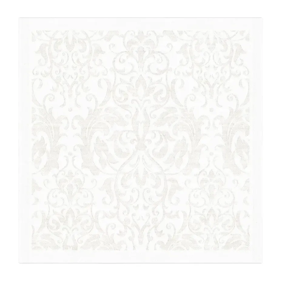 Medaljong servet 35x35 cm, Wit